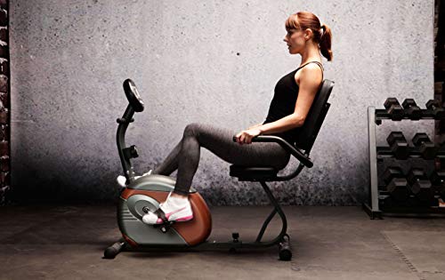 Marcy Recumbent Exercise Bike with Resistance ME 709