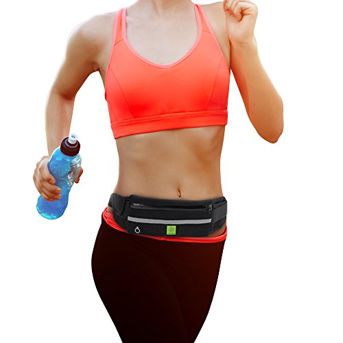 #1 Most Versatile Running Waist Packs, Fanny Pack for Women & Men, Running Pouch Clothes, Accessories, Equipment, Belt, Hands Free Travel, Hiking, Shopping, Festivals, Holds Cell Phone, Keys, Passport