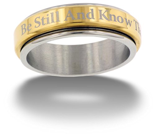 "Be still and know that I am God" Spinner Ring