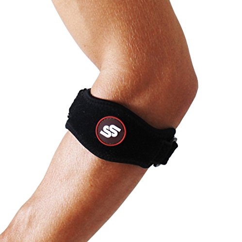 #1 Best Tendonitis Tennis & Elbow Brace With Compression Pad for Men & Women For Great Support & Pain Relief Against Epicondylitis Premium Quality! One Size. 1 pack.