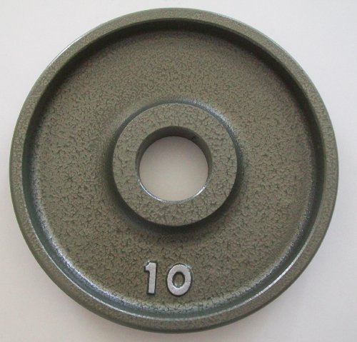 10 lb. Grey Machined Olympic Plates (Pair)