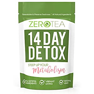 FATBOM Zero Tea 14 Day Detox Tea, Teatox Herbal Tea for Cleanse