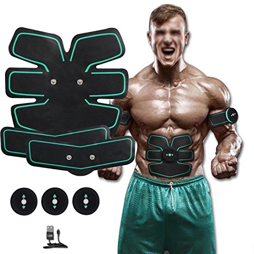 [New Version 2017] Abdominal Toning Belt, Waist Trimmer Belt, ABS Toner Body Muscle Trainer, Abs Fit Training, Unisex Fitness Training Gear, Home Fitness Training Gear Support For Men & Women