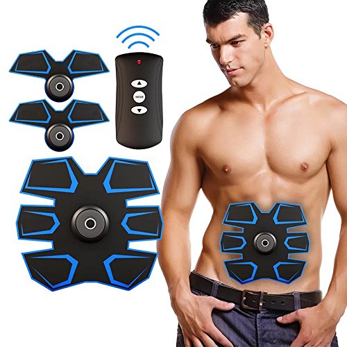 [New Version 2017] Abdominal Muscle Toner Body Toning Fitness Training Gear Abs Fit Training ABS Fit Weight Muscle Training Abs Belt Toning Gym Workout Machine, Smart Home Fitness (Abs fit+Body fit)