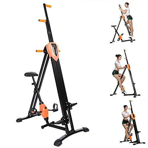 2 In 1 Folding Vertical Climber Fitness Step Machines Exercise Bike For Body Trainer In Gym Home Office Us Stock