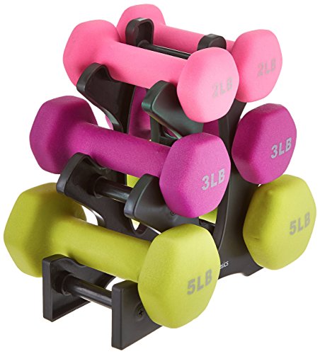 Amazonbasics 20 Pound Dumbbell Set With Stand