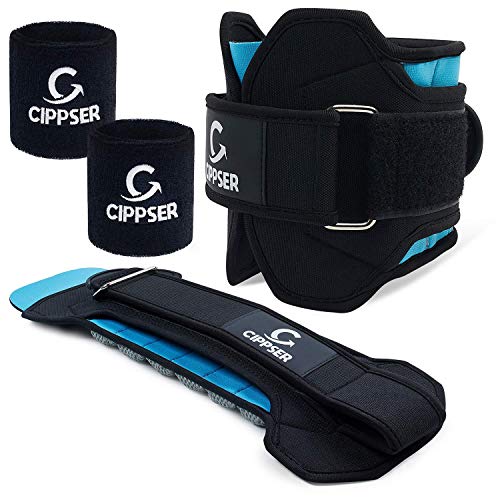 CIPPSER Premium Ankle Weights for Women & Men | Exercise Leg Weights Great for Glutes Workout, Running, Lifting, Jogging or Cardio | Choise of 1lb, 2lb, 2.5lb and 3lb Ankle Weight Sets